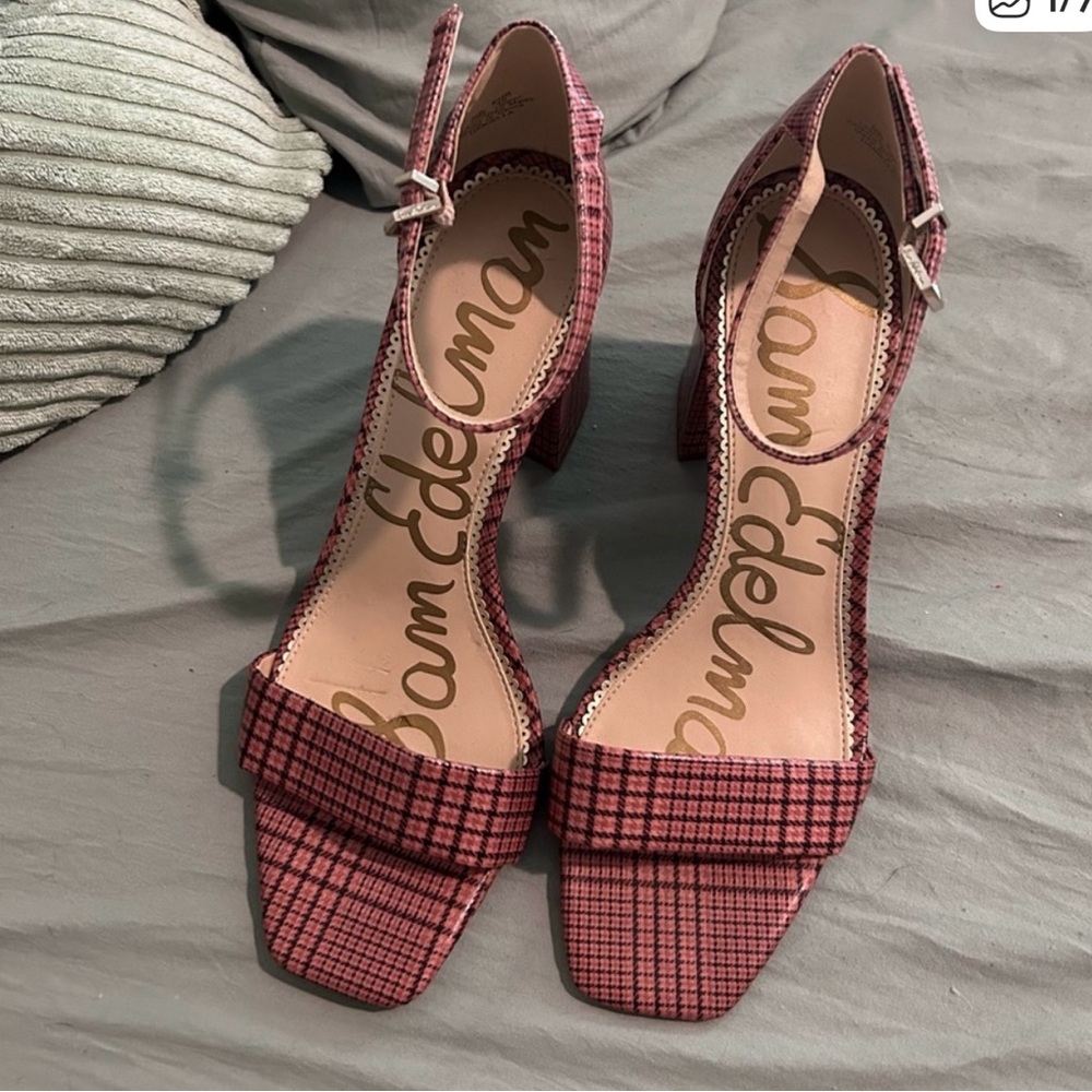 Sam Edelman Plaid Women's Heels Sz 10
